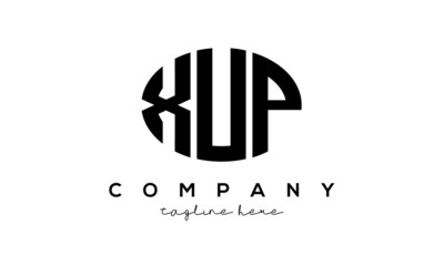 XUP three Letters creative circle logo design