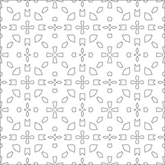 floral pattern background.Repeating geometric tiles from striped elements. Black pattern. 