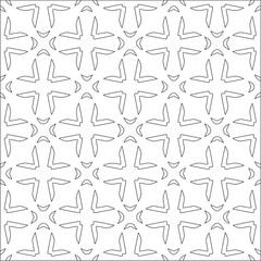 floral pattern background.Repeating geometric tiles from striped elements. Black pattern. 