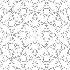 floral pattern background.Repeating geometric tiles from striped elements. Black pattern. 