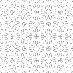 floral pattern background.Repeating geometric tiles from striped elements. Black pattern. 