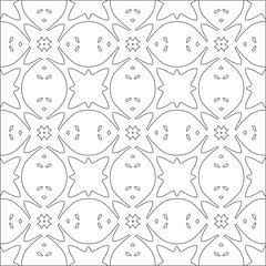 floral pattern background.Repeating geometric tiles from striped elements.  Black pattern. 
