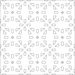 floral pattern background.Repeating geometric tiles from striped elements.  Black pattern. 

