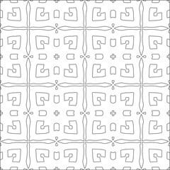 floral pattern background.Repeating geometric tiles from striped elements.  Black pattern. 
