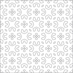 floral pattern background.Repeating geometric tiles from striped elements.  Black pattern. 

