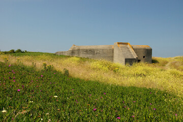 Fototapeta na wymiar Bunker auf Guernsey
