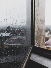 rain on window