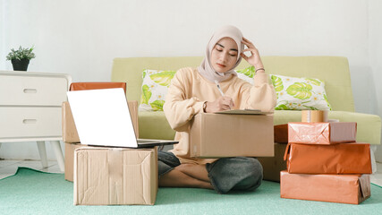 the beautiful young entrepreneur is dizzy because of work