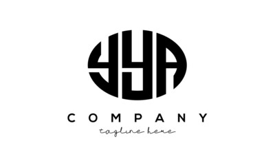 YYA three Letters creative circle logo design