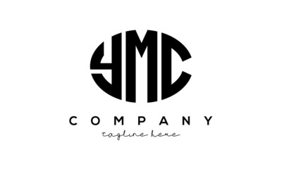 YMC three Letters creative circle logo design