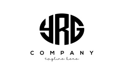 YRG three Letters creative circle logo design