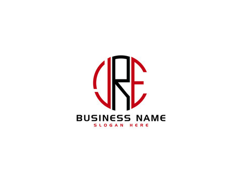 Initial JRE Logo, Letter jre Logo Image vector stock