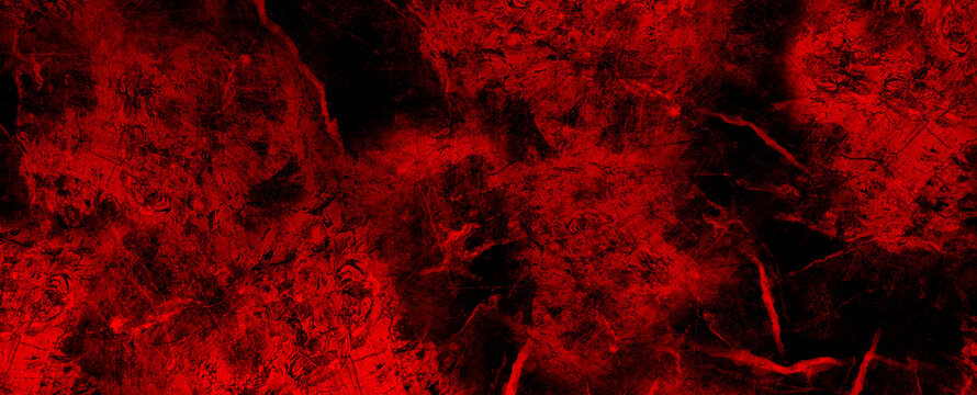 red scary halloween background with red texture crack wall