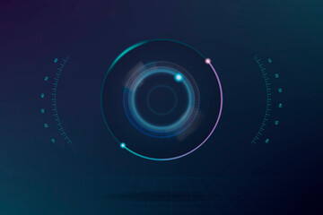 Technology interface template design elements vector