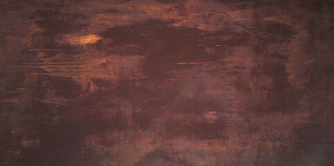 the texture of the old rusty metal is red. Horizontal orientation, no people