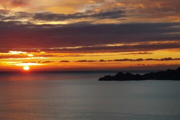 Fototapeta premium sunset over the sea
