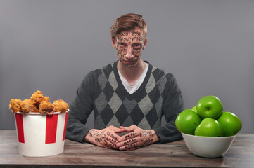 The problem of choosing good or bad food