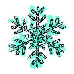 Beautiful christmas snow-flake, great design for any purposes. Geometric decoration element. Abstract texture. Art banner. Vector background. Abstract geometric ornament.