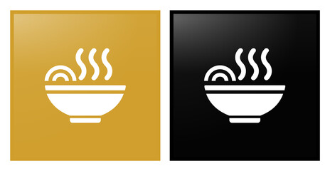 vector illustration of hot food in a bowl. Zero Hunger Icon for Corporate social responsibility. Sustainable Development concept for Non-Profit Organization to achieve the global goals. - obrazy, fototapety, plakaty