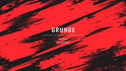 Abstract Scratch Chaos Red Grunge Texture In Black Background