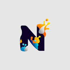 Modern Color Full Letter Logo, Initial Letter For Name, Alphabet Logo Template, Modern Logo, Color Full Logo Template