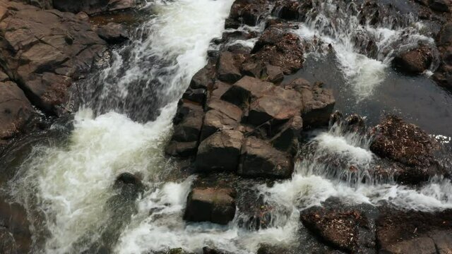 Flying over a waterfall in Bi&eacute; , Angola on the African continent 8