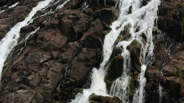 Flying over a waterfall in Bi&eacute; , Angola on the African continent 7