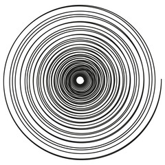 Spiral with radial rays, twirl, twisted effect