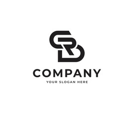 Letter SR vector logo design. Creative modern monogram logo design