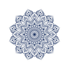 Round ornamental mandala background design. Vector illustration