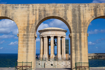 Malta Valletta Lower Barrakka Gardens Second World War Siege Memorial