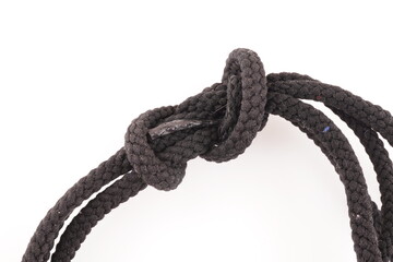 shoelaces on a white background