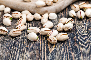 delicious natural dried and salted pistachio nuts