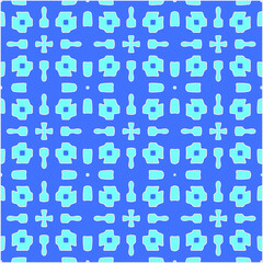 Geometric vector pattern with azure and blue color. simple ornament for wallpapers and backgrounds.