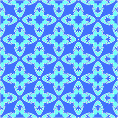 Geometric vector pattern with azure and blue color. simple ornament for wallpapers and backgrounds.