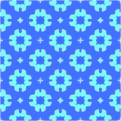 Geometric vector pattern with azure and blue color. simple ornament for wallpapers and backgrounds.