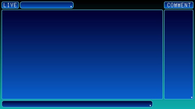 Classic RPG UI Blue 1080p looping background for game streaming