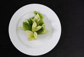 Beautiful fruit and vegetable carvings from Thailand.