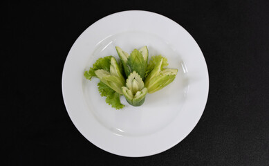 Beautiful fruit and vegetable carvings from Thailand.