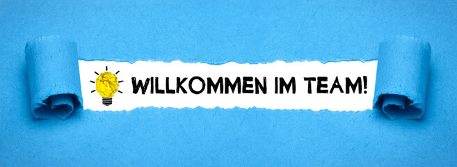 Willkomen im Team!