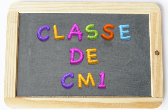 classe de cm1 ardoise