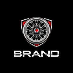 classic wheels logo template