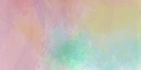 Hand painted watercolor sky and clouds, abstract watercolor background, vector illustration