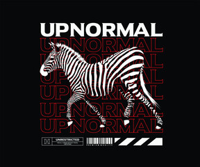 Fototapeta premium Zebra, Abstract, Graphic Design for T shirt, Street Wear, Urban Style