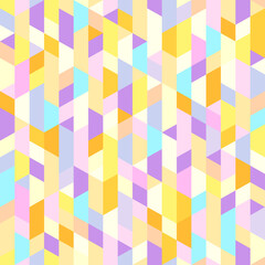 Tile texture. Seamless pattern. Background with polygons. Abstract geometric wallpaper. Pretty colors. Print for polygraphy, posters, t-shirts and textiles. Doodle for design