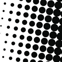 Black halftone background. Black polka dot. Halftone pattern. Modern Halftone Background, backdrop, texture, pattern. Vector illustration. Halftone Backdrop.