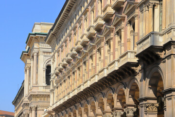 Fototapeta premium Edifici storici di Milano, Italia, Historical buildings of Milan, Italy 