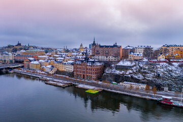 Fototapeta na wymiar Stockholm in snow