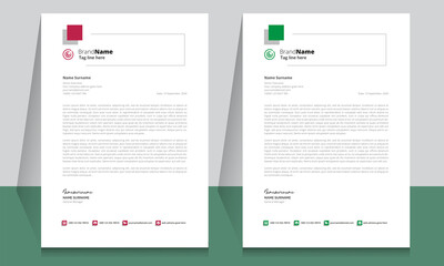 Letterhead format template, business style letterhead design template. Company letterhead template designs. Letterhead, Template.