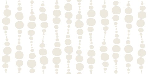 Seamless geometric neutral beige pattern with bubbles
